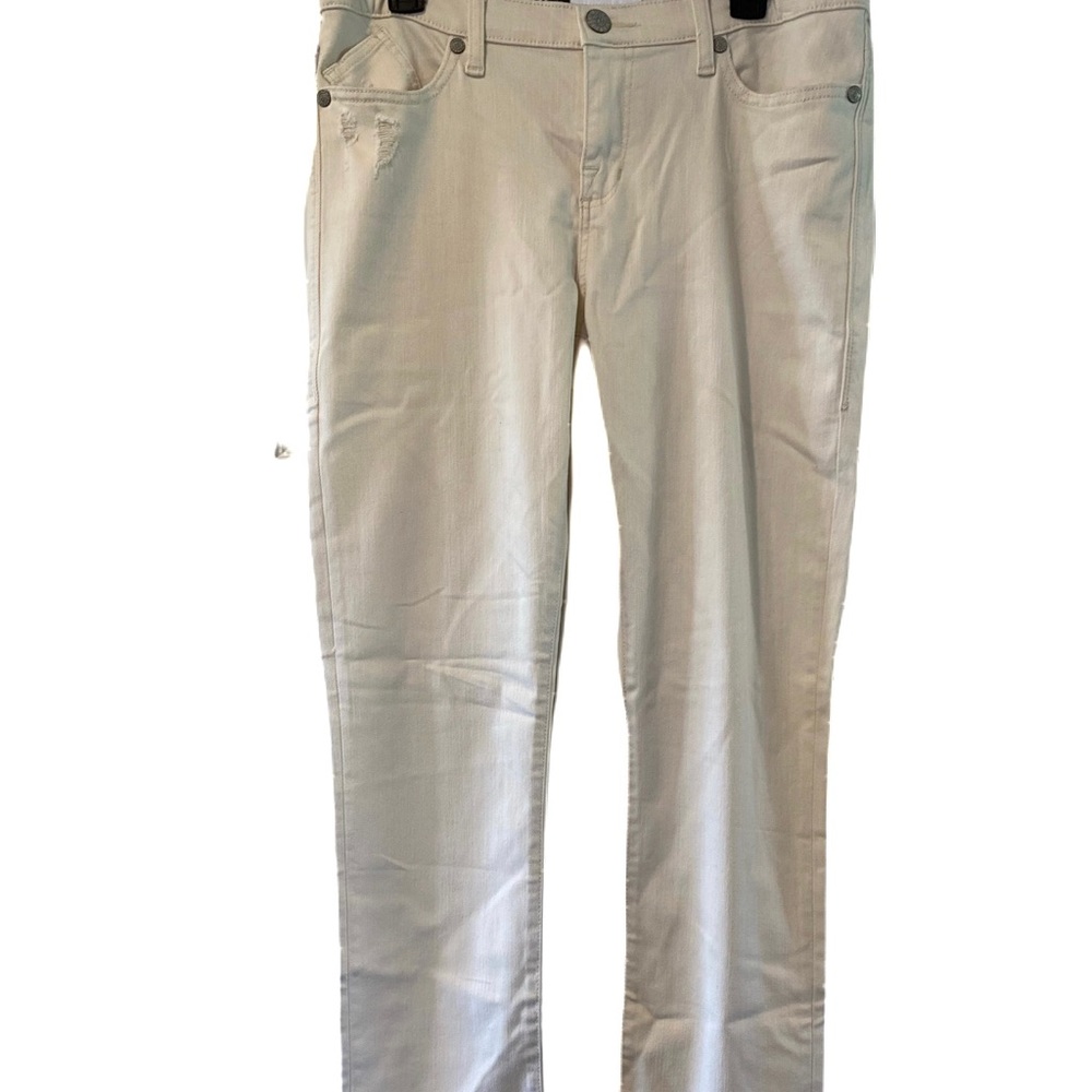 Rock & Republic Cream Wash Distressed Skinny Jeans - Picture 16 of 16